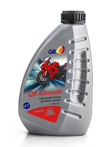Q8 Olio Moto Scooter All Roads 10W-40 Base Sintetica 4T 