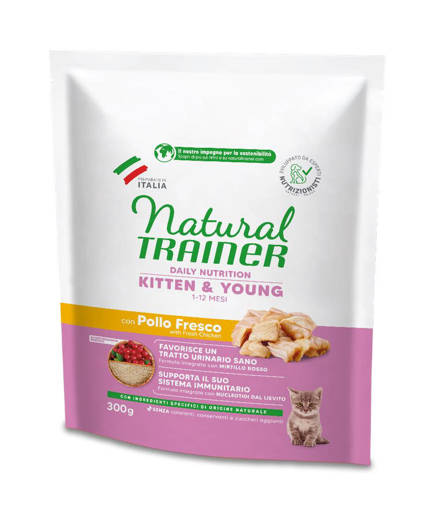 Natural Trainer Gatto Kitten 300 gr Pollo