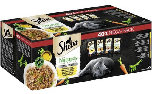 Sheba 40X85G Selezione Delicata Gel, Maxi Pack