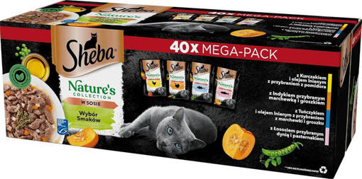 Sheba 40X85G Selezione Assortita Salsa, Maxi Pack