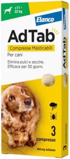 AdTab Compresse verdi Masticabili per cani 11 - 22 kg    codice 105723086 