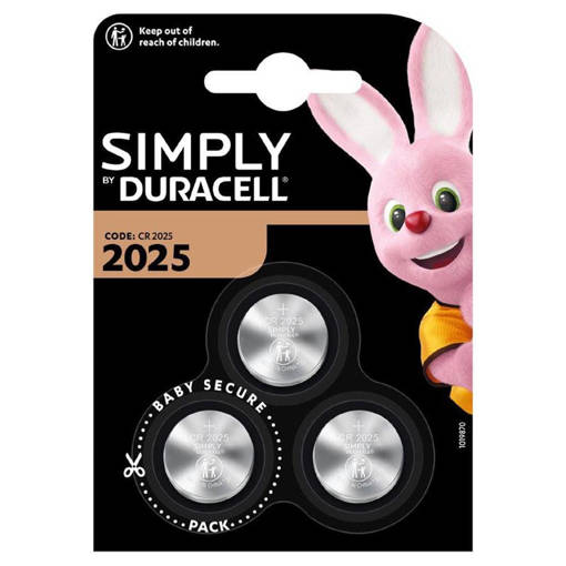 DURACELL SIMPLY CR 2025 X 3