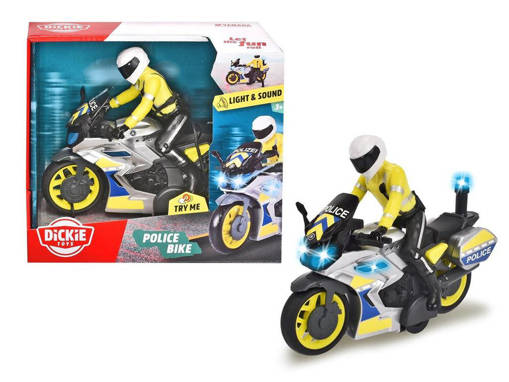 Simba - Moto Police Cm.17 Con Luci E Suoni, Personaggio Removibile E Snodato 203712018038