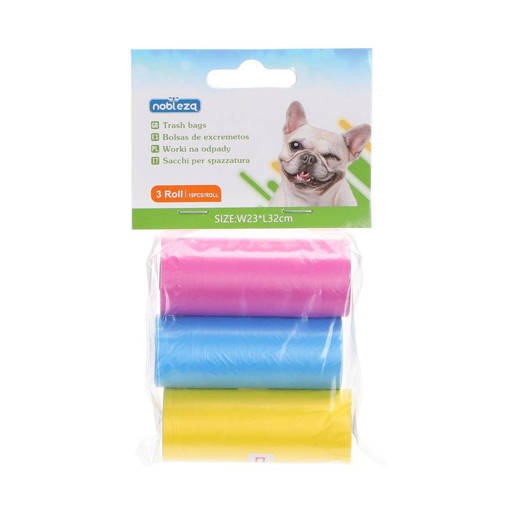 Nobleza Sacchettini igienici (3 rotoli) W23*L32cm