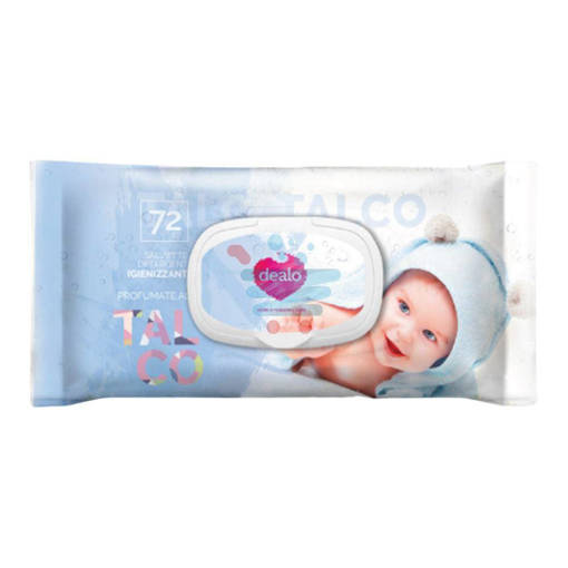 Dealo Salviettine Igienizzanti Baby 72Pz.Talco