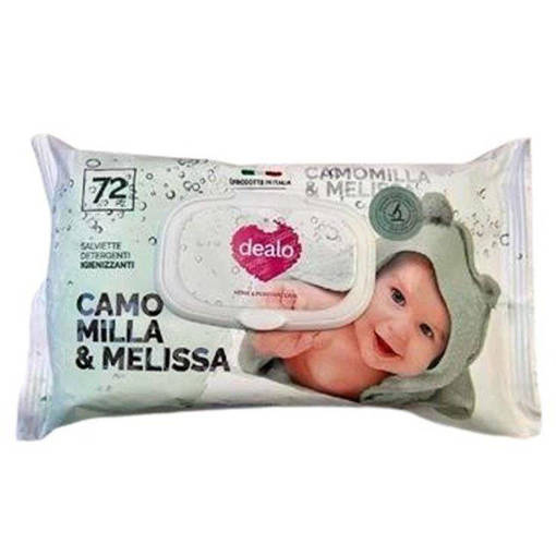 Dealo Salviettine Igienizzanti Baby 72Pz. Camomilla E Melissa