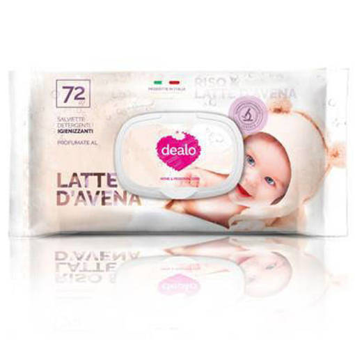 Dealo Salviettine Igienizzanti Baby 72Pz. Mandorla E Karité