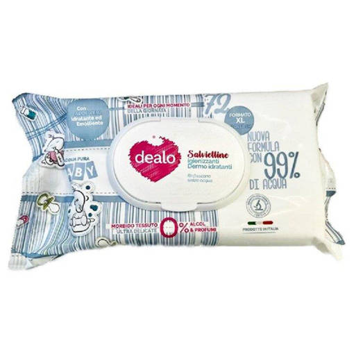 Dealo Salviettine Igienizzanti Baby 72Pz.Multiuso