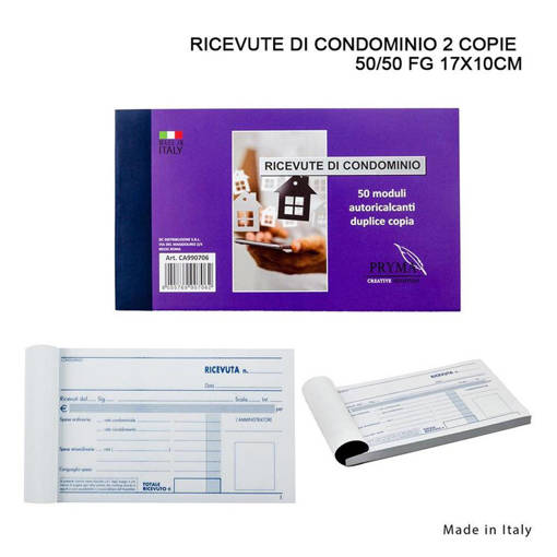 Pryma Ricevute Condominio 2 Copie 50/50Ff 17X10Cm 0203397