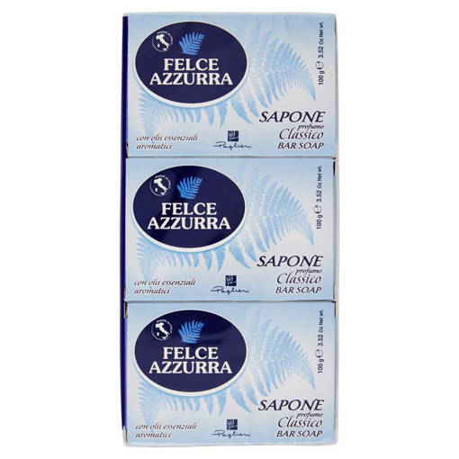 FELCE AZZURRA 3pzSAPONETTA PROFUMO CLASSICO 100 GRAMMI I