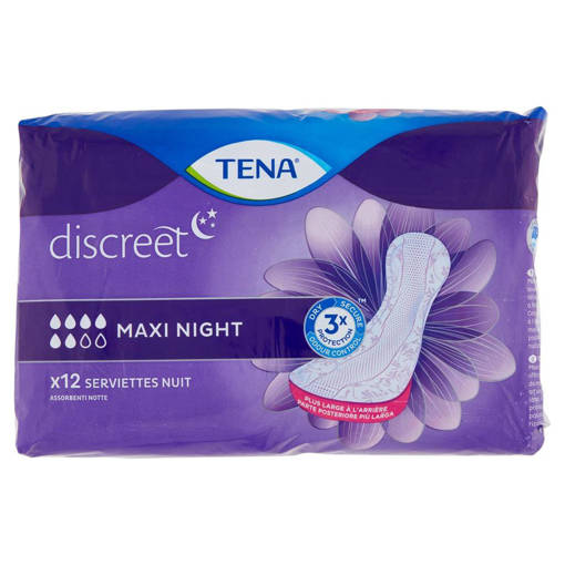 Tena Lady Maxi Night Assorbenti Notte 12 Pezzi, Dispositivo Medico