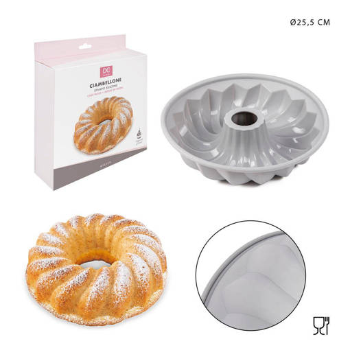 Dc Casa Stampo Silicone Ciambellone 25.5X5.5Cm