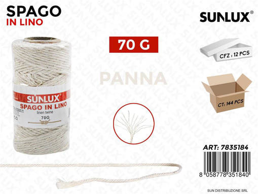 Sunlux - Spago In Lino Panna 70G /Pz Da 12** 7835184