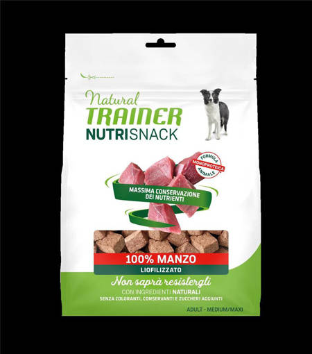 Natural Trainer Nutrisnack Cane 50 g Manzo Liofilizzato