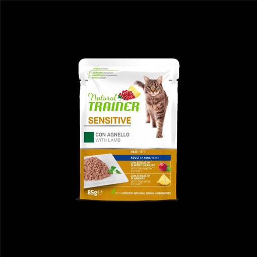 Natural Trainer Gatto Sensitive 85 g Agnello