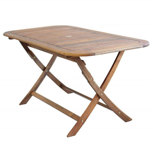 Tavolo Pieghevole in Legno di Acacia dim 150 X 80cm  AC805010