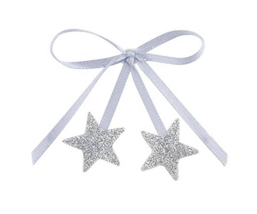 Cupido 1 Pezzi Set 6 Fiocchi C/Stelle Argento, 28704