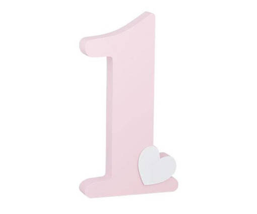 Cupido  Numero 1 Legno Rosa , 28798