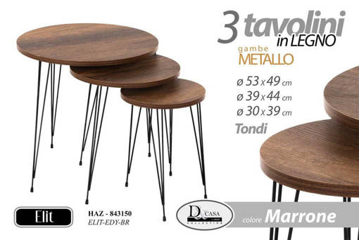 Haz/3 Tavolini Tdi Leg. Elit-Edy-Br