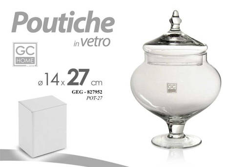 GC Home POUTICHE VETRO TRASPARENTE 14*27CM  