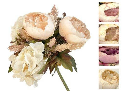 BUSH PEONIE ORTENSIE 31CM 4ASS