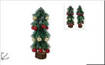 Alberello Con Base Tronco 36Cm Con Palline Colorate 2 Ass. Yd61013Color