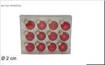 Palline Vetro 2Cm Set 12Pz Rosso Yj24048R