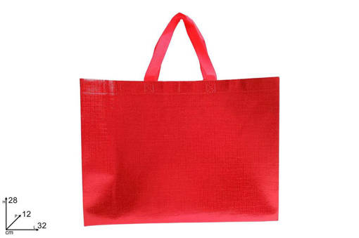 Busta Regalo Metallizzata Rossa 32X12X28