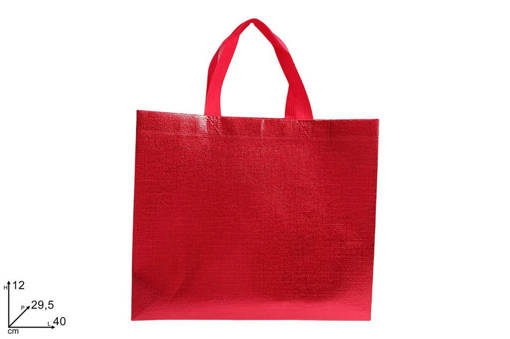 Busta Regalo Metallizzata Rossa 40X29.5X12