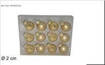 Palline Vetro 2Cm Set 12Pz Oro Yj24048G