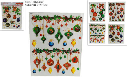Vetrofania Statica Decori C/Palline Ass