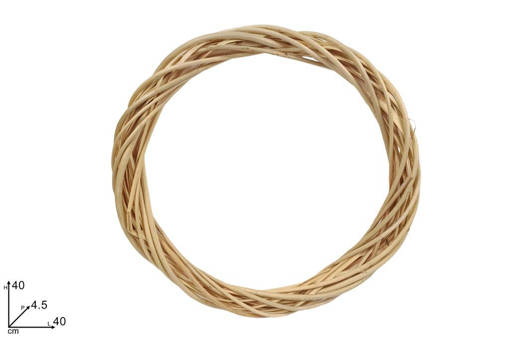 Anello Legno Intrecciato 40Cm Naturale Art.