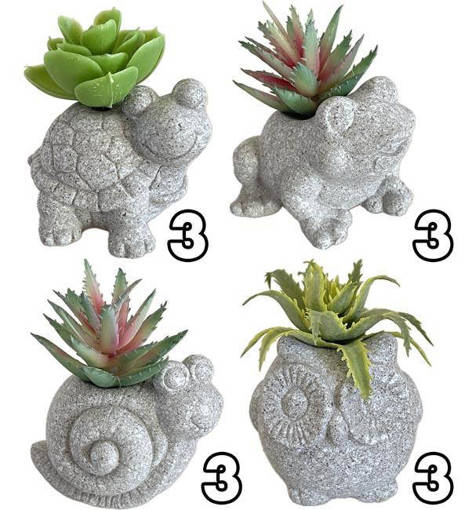 VASETTO SMALL FRIEND 7.5*5*9CM 4 ASS.