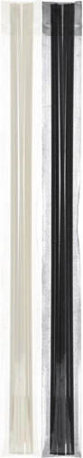 s/6 fibre sticks for liquid diffuser diam. cm. 0,5 x h. cm. 45 in opp bag with sticker ass. 2 colors WHITE - BLACK