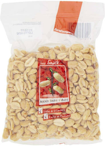 Arachidi tostate e salate sottovuoto 250g