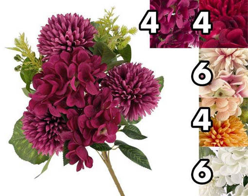 FRONTALE ORTENSIA FIORE PALLA 42CM 5ASS