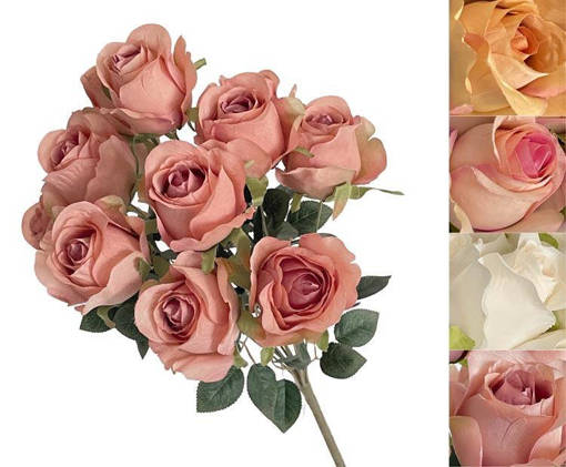 MAZZO 12 ROSE BASIL H.48CM 4 ASS.
