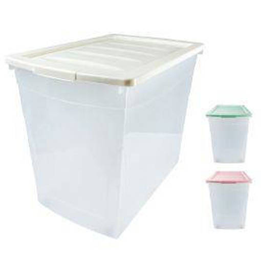 Practic Multibox con coperchio 58x39x46,7h - 80lt - w 6 wheels