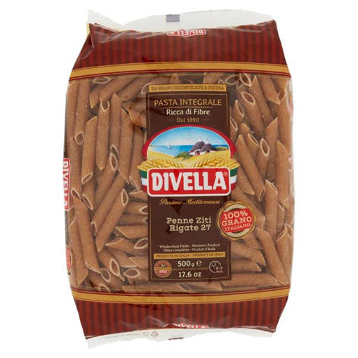 Divella Penne Ziti Rig. Integrali 500G 