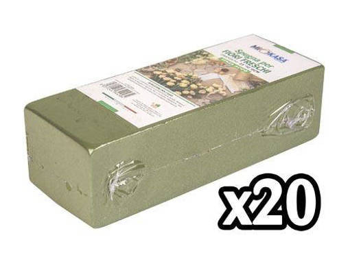 CONFEZIONE 1PZ SPUGNA PER FIORI FRESCHI 25*10*8CM