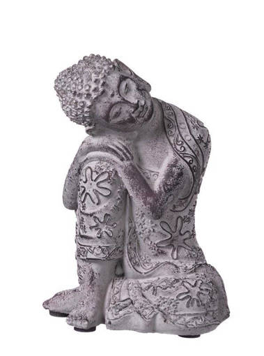decorative cement buddha cm. 10 x 8,5 x h. cm. 14