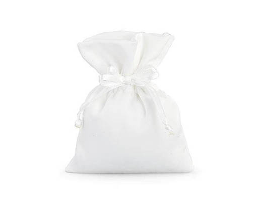 12 PZ Sacchetto Raso Bianco , 28342 