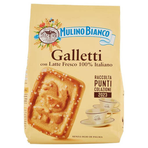 Mulino Bianco Galletti Biscotti con Latte Fresco 100% Italiano 350g