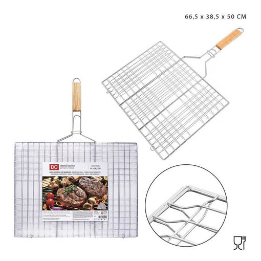 Dc Casa Griglia Doppia Barbecue M/Leg 66.5X38.5X50