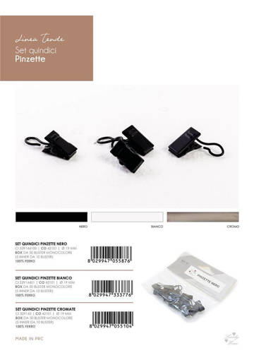 Set 15 Pinzette Bianco