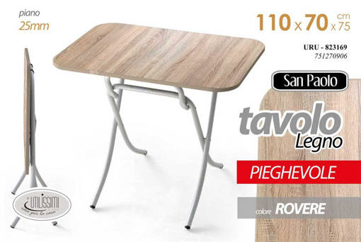Legno&Disegno Tav.Rett Colrov 110*70*75Cm 10158-Sg