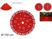 Tappeto Per Albero Di Natale 100Cm 2As Rosso Hy19038
