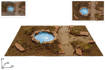 Superficie Naturale Per Presepe C/Lago 58X38Cm Art. 61980.97