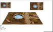 Superficie Naturale Per Presepe C/Lago 58X38Cm Art. 61980.97
