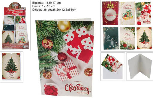 Biglietto Auguri Natalizio C/Busta 11.5X17 Ass (At-It01) Xcy19-04